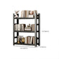 Modern Style Open Back Standard Bookshelf Metal Bookcase for Study Room Clearhalo 'Bookcases' 'furn' 'furn_bookcases' 'Furniture' 'Office Furniture' 7845996