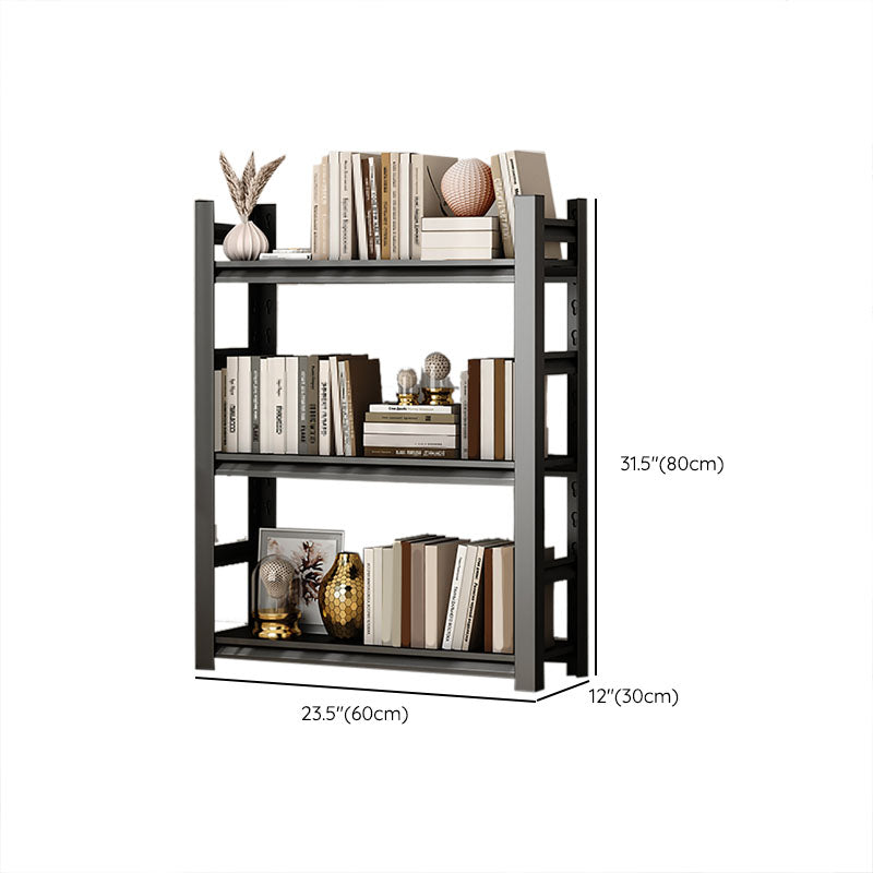 Modern Style Open Back Standard Bookshelf Metal Bookcase for Study Room Clearhalo 'Bookcases' 'furn' 'furn_bookcases' 'Furniture' 'Office Furniture' 7845996