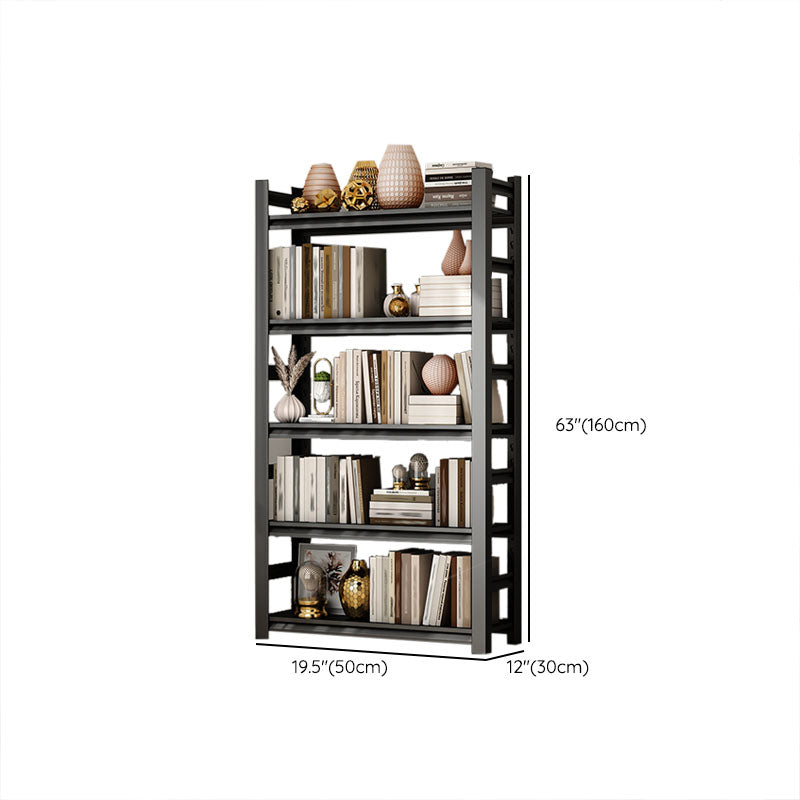 Modern Style Open Back Standard Bookshelf Metal Bookcase for Study Room Clearhalo 'Bookcases' 'furn' 'furn_bookcases' 'Furniture' 'Office Furniture' 7845999