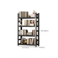 Modern Style Open Back Standard Bookshelf Metal Bookcase for Study Room Clearhalo 'Bookcases' 'furn' 'furn_bookcases' 'Furniture' 'Office Furniture' 7846005