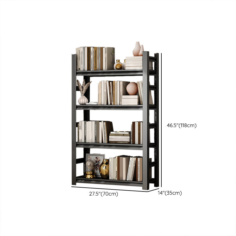 Modern Style Open Back Standard Bookshelf Metal Bookcase for Study Room Clearhalo 'Bookcases' 'furn' 'furn_bookcases' 'Furniture' 'Office Furniture' 7846005