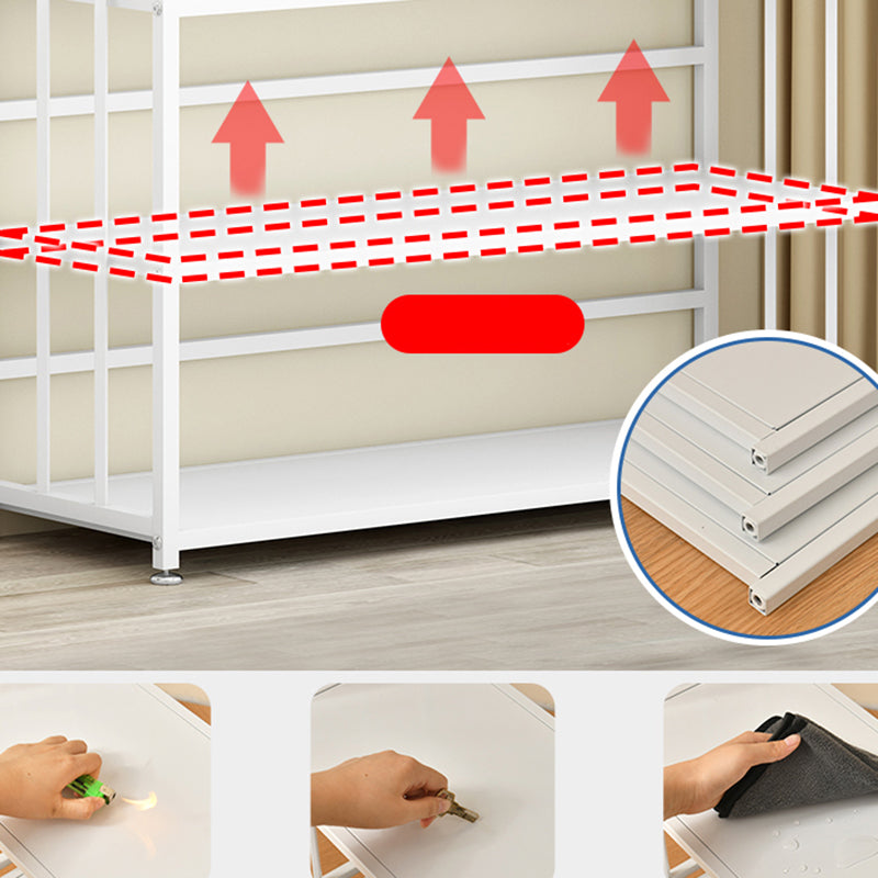 Bibliothèque de lieux de rectangle de rectangle métallique moderne à dos fermé à dos fermé moderne