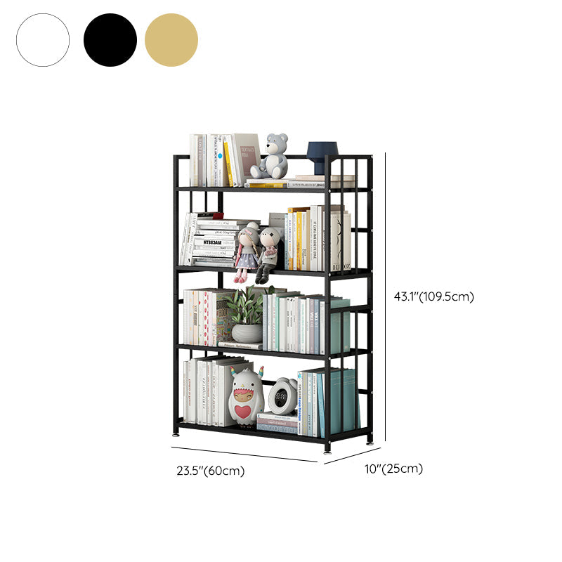 Bibliothèque de lieux de rectangle de rectangle métallique moderne à dos fermé à dos fermé moderne