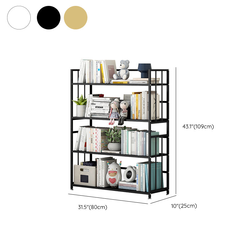 Bibliothèque de lieux de rectangle de rectangle métallique moderne à dos fermé à dos fermé moderne