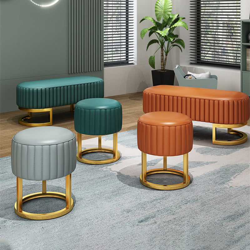 Panca da letto rettangolare glam panca moderna dei posti a sedere con rivestimento