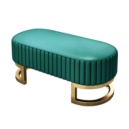 Panca da letto rettangolare glam panca moderna dei posti a sedere con rivestimento