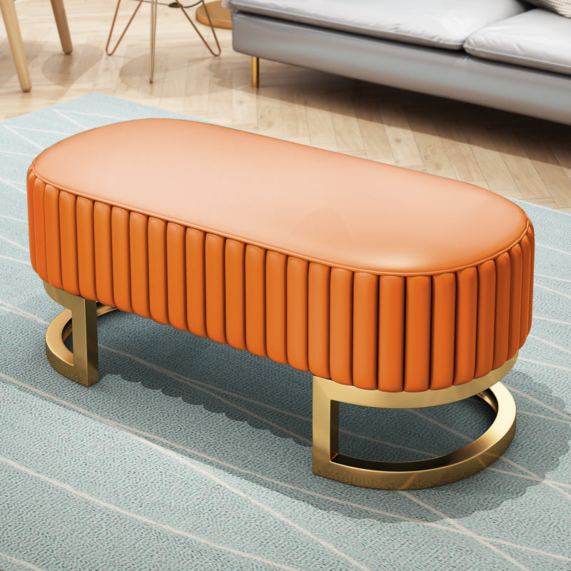 Panca da letto rettangolare glam panca moderna dei posti a sedere con rivestimento