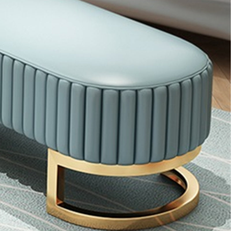 Panca da letto rettangolare glam panca moderna dei posti a sedere con rivestimento
