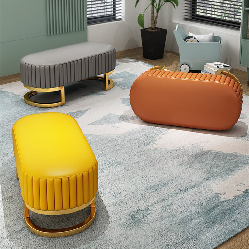 Panca da letto rettangolare glam panca moderna dei posti a sedere con rivestimento