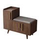 Rectangle Storage Entryway Bench Modern Seating Bench with Upholstered 31"L x 14"W x 26"H Brown Linen Clearhalo 'Benches' 'Chairs & Seating' 'furn' 'furn_benches' 'Furniture' 'Living Room Furniture' 7846097