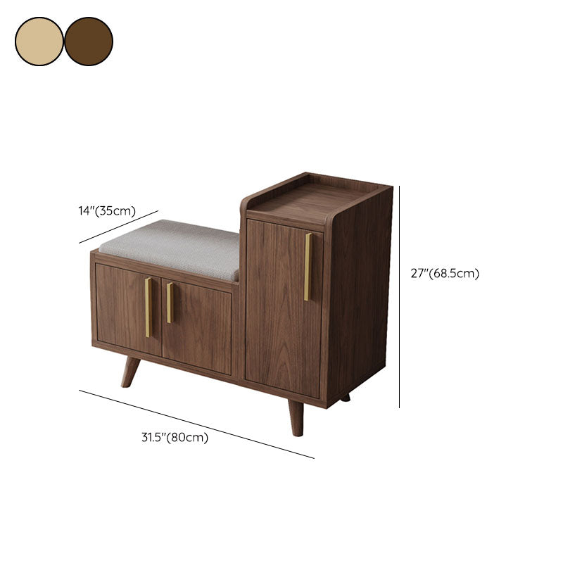 Rectangle Storage Entryway Bench Modern Seating Bench with Upholstered Clearhalo 'Benches' 'Chairs & Seating' 'furn' 'furn_benches' 'Furniture' 'Living Room Furniture' 7846122