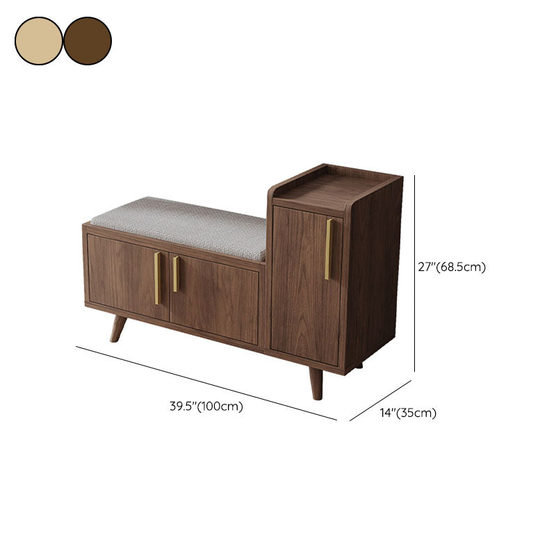 Rectangle Storage Entryway Bench Modern Seating Bench with Upholstered Clearhalo 'Benches' 'Chairs & Seating' 'furn' 'furn_benches' 'Furniture' 'Living Room Furniture' 7846124