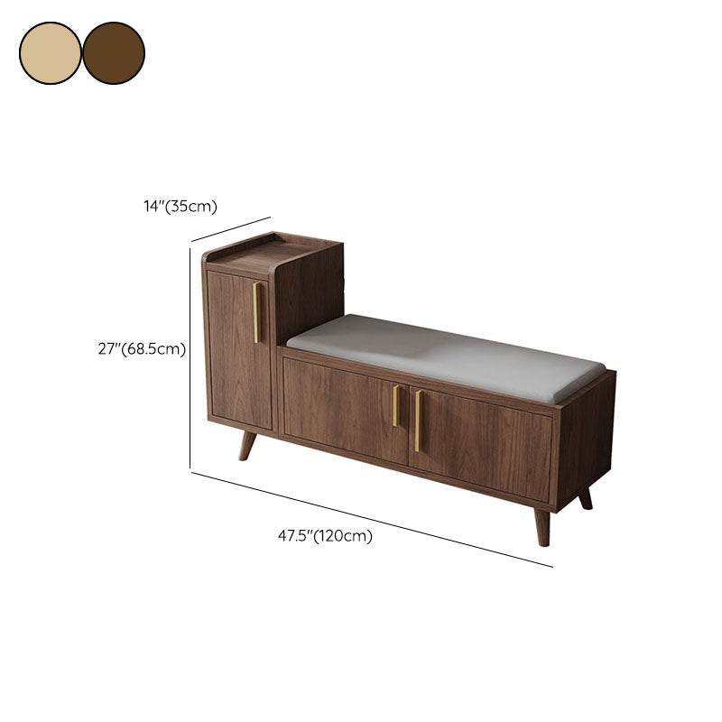 Rectangle Storage Entryway Bench Modern Seating Bench with Upholstered Clearhalo 'Benches' 'Chairs & Seating' 'furn' 'furn_benches' 'Furniture' 'Living Room Furniture' 7846127