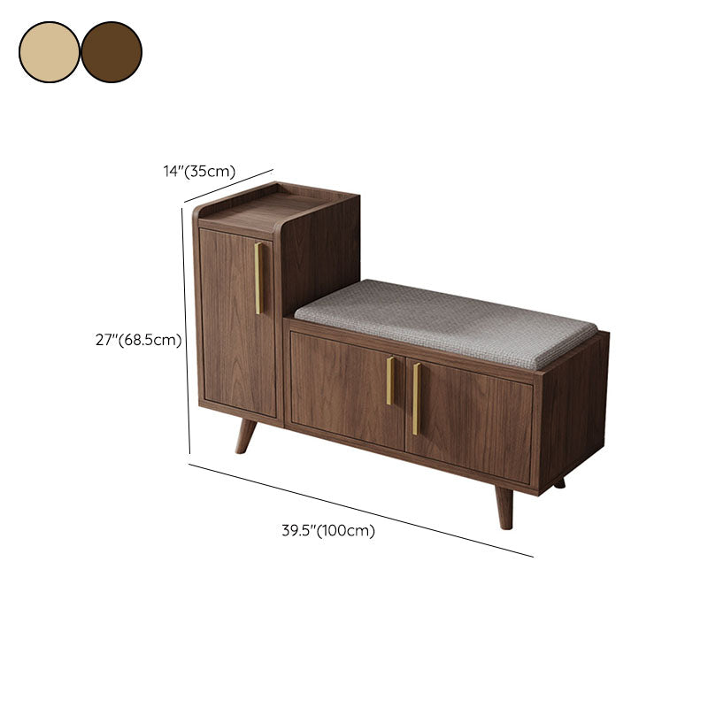 Rectangle Storage Entryway Bench Modern Seating Bench with Upholstered Clearhalo 'Benches' 'Chairs & Seating' 'furn' 'furn_benches' 'Furniture' 'Living Room Furniture' 7846129
