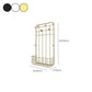 Contemporary Metal Coat Rack Wall Mounted Coat Hanger with Hooks