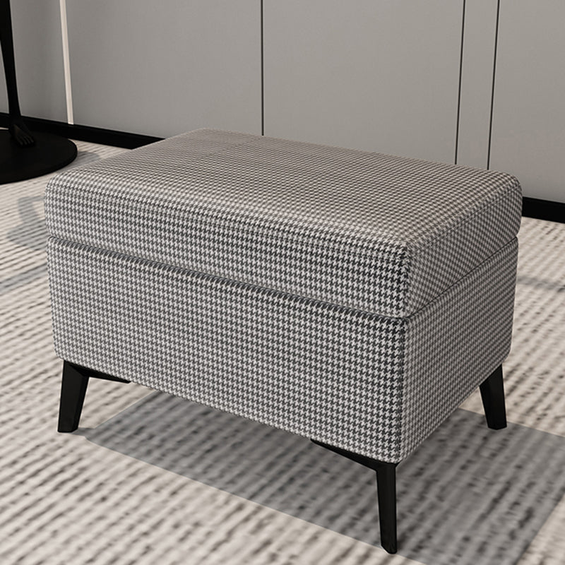 Almacenamiento de rectángulo otomanos contemporáneos de almacenamiento de cuero otomanos con piernas