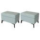 Rectangle Storage Ottomans Contemporary Leather Storage Ottomans with Legs
