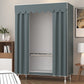 Metal Wardrobe Cabinet Modern Wardrobe Armoire with Shelves and Legs