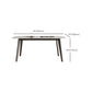 Modern Stone Dining Room Table for 2-6 Person Grey Rectangular Top Clearhalo 'Dining Tables & Seating' 'Dining Tables' 'dining_table' 'furn' 'furn_dining_table' 'Furniture' 'Kitchen & Dining Furniture' 7849880