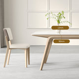 4フィートの白い石の上部長方形の現代的なダイニングテーブル