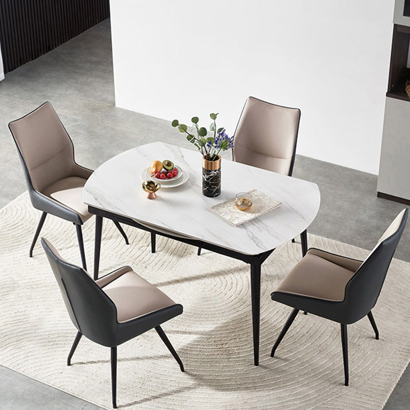 Contemporary Rectangular and Round Easy Folding Stone Dining Table