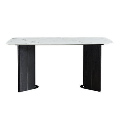 Set da pranzo contemporaneo di rettangolo di pietra 1/5/7 pezzi per la casa