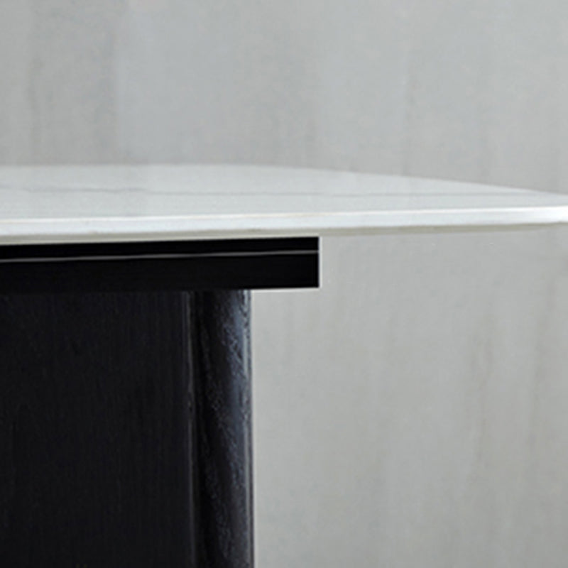 Set da pranzo contemporaneo di rettangolo di pietra 1/5/7 pezzi per la casa