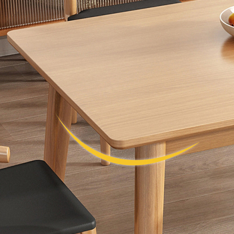 1/2/5 pezzi tavolo da pranzo in stile contemporaneo e sedia incastonati in legno chiaro