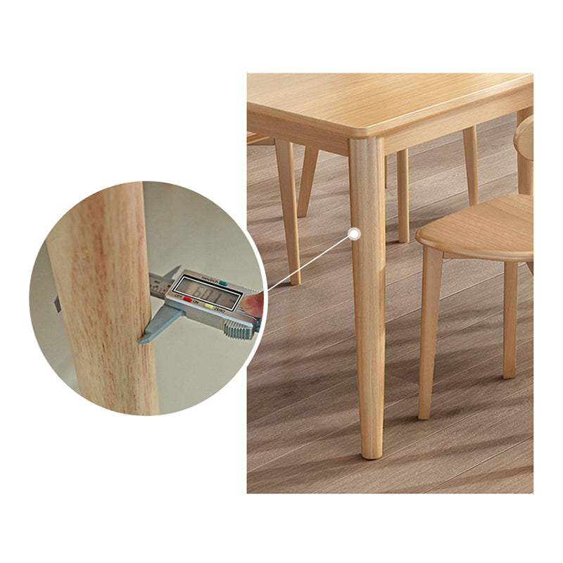 1/2/5 pezzi tavolo da pranzo in stile contemporaneo e sedia incastonati in legno chiaro