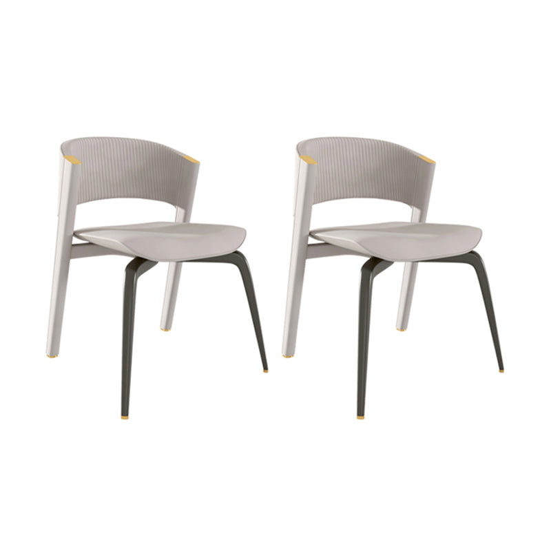 Cuisine 1/2/3/5 Ensemble de restaurants PCS avec table de salle à peine en verre et chaises grises