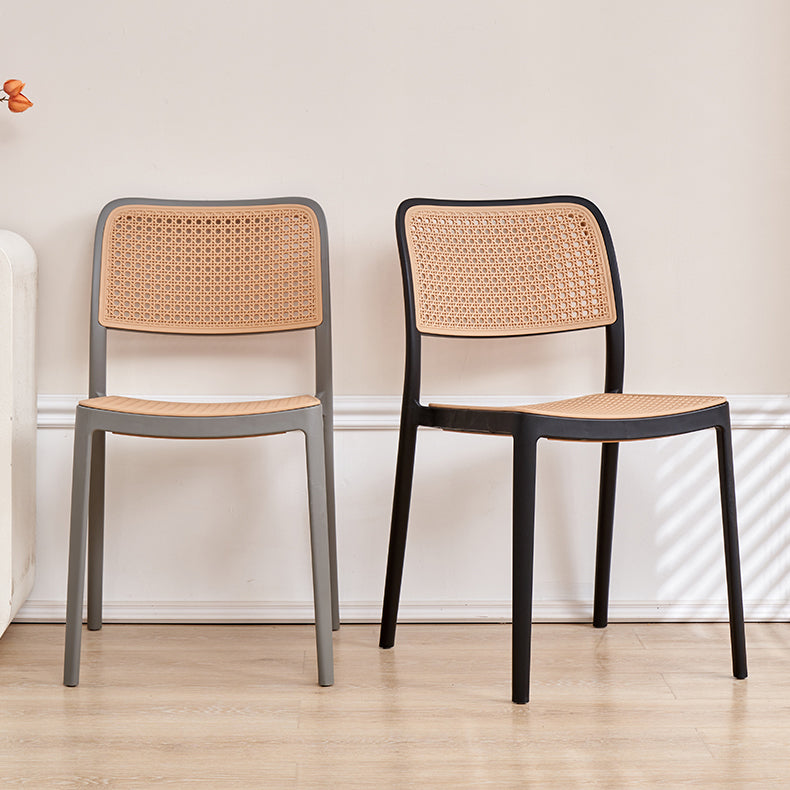 Modern & Contemporary Open Back Stackable Dining Chairs(Set of 4/8) Clearhalo 'Dining Chairs' 'Dining Tables & Seating' 'dining_chair' 'furn' 'furn_dining_chair' 'Furniture' 'Kitchen & Dining Furniture' 7855356