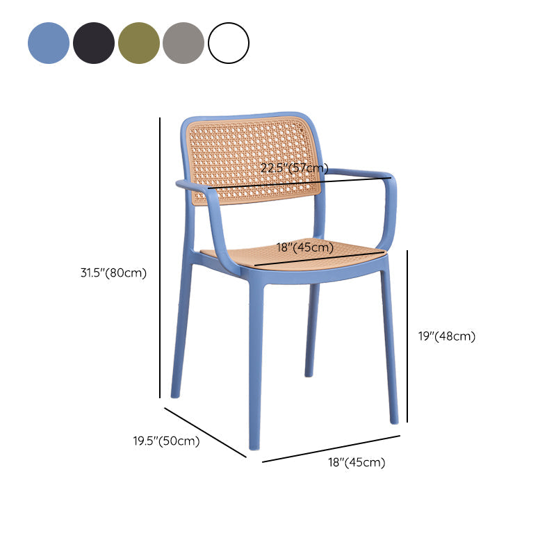 Modern & Contemporary Open Back Stackable Dining Chairs(Set of 4/8) Clearhalo 'Dining Chairs' 'Dining Tables & Seating' 'dining_chair' 'furn' 'furn_dining_chair' 'Furniture' 'Kitchen & Dining Furniture' 7855400