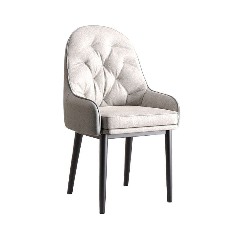 Modern Style Home Solid Back Metal Dining Arm Chair(Set of 4/8) Clearhalo 'Dining Chairs' 'Dining Tables & Seating' 'dining_chair' 'furn' 'furn_dining_chair' 'Furniture' 'Kitchen & Dining Furniture' 7855510