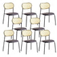 Modern Style Open Back Metal Armless Dining Chairs(Set of 4/8)