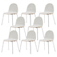 Contemporary Dining Room Silver Leg Parsons Armless Dining Chair