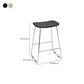 Contemporary Wood and Metal Backless Counter Height Stools for Living Room