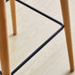 Contemporary Plastic Armless Bar Stool with Beech Solid Wood Base