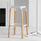 Contemporary Square Backless Bar Stool with Beech Solid Wood Legs Clearhalo 'Bar Furniture' 'Bar Stools' 'bar_stools' 'furn' 'furn_bar_stools' 'Furniture' 'Kitchen & Dining Furniture' 7855841