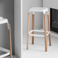 Contemporary Square Backless Bar Stool with Beech Solid Wood Legs Clearhalo 'Bar Furniture' 'Bar Stools' 'bar_stools' 'furn' 'furn_bar_stools' 'Furniture' 'Kitchen & Dining Furniture' 7855846