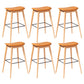 Contemporary 29.9-inch Backless Bar Stool with Solid Wood Base