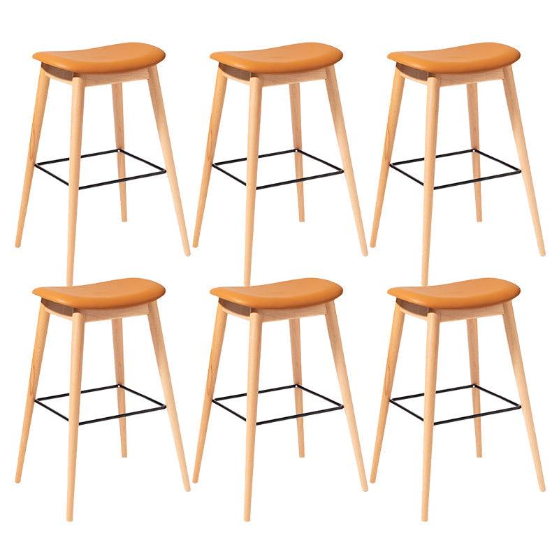 Hedendaagse 29,9-inch Backless Bark-ontlasting met massieve houtbasis