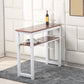 Contemporary 1/2/3 Pieces Wood Rectangular Bar Table Set for Indoor