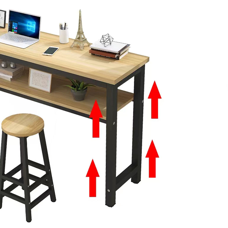 Tavolo da bar rettangolo contemporaneo con spazio per la sala da pranzo in cucina