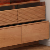 Tavolo da bar in forma top in pietra con base in legno di pino marrone per soggiorno