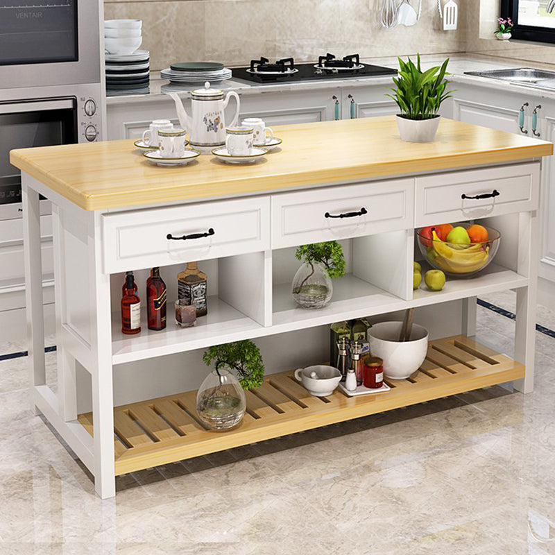 Tavolo da cucina in legno di pinole naturale per sala da pranzo