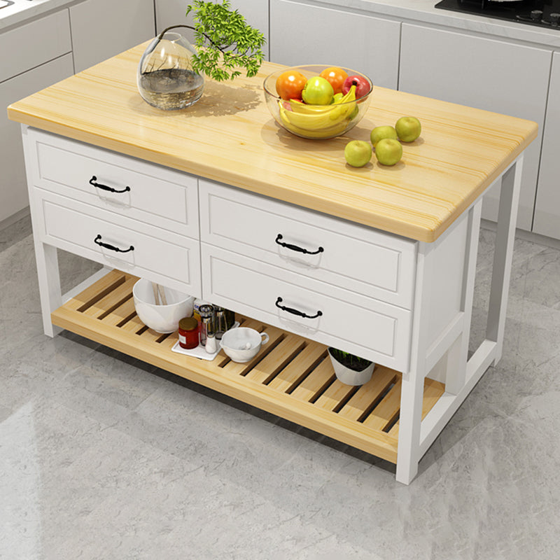 Tavolo da cucina in legno di pinole naturale per sala da pranzo