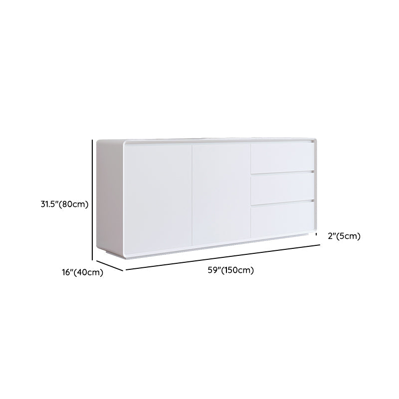 Contemporary Style Wood Dining Buffet with Cabinets and Drawers Clearhalo 'buffet_sideboard' 'Buffets & Sideboards' 'furn' 'furn_buffet_sideboard' 'Furniture' 'Kitchen & Dining Furniture' 7856749