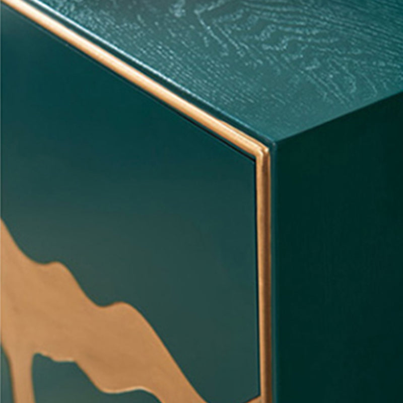 Estantería de estantería ajustable de madera maciza de estilo contemporáneo con gabinetes