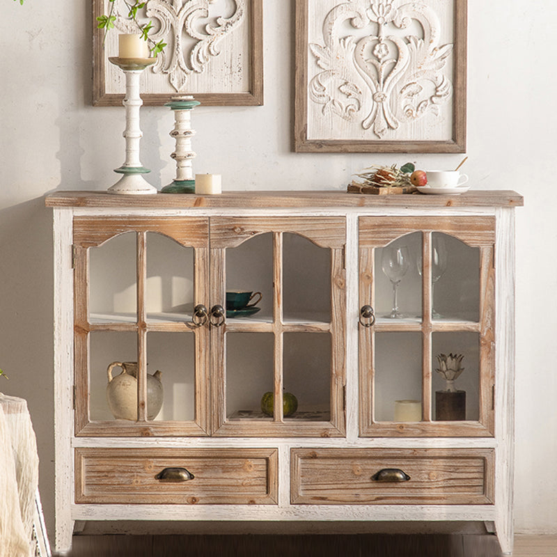 Porte di vetro tradizionali in legno Curio Curio con cassetti