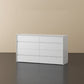 Wood Modern Storage Chest with Soft-Close Drawers for Bedroom